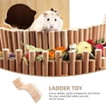 thumbnail image 3 of BESTONZON Indoor Hamster Ladder Toy Hedgehog Cage Wooden Fence Pet Cage Ornament, 3 of 6