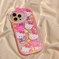 thumbnail image 1 of Sanrio-funda de Hello Kitty para iPhone, carcasa transparente de lujo con dibujos animados, para modelos 14, 13, 12, 11 Pro Max, XR, XS MAX, 7, 8 Plus, SE, Y2K zhangmengya LED, 1 of 2