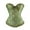 Green, variant on Corset Belts for Women Vintage Ruffles Overbust Boned Bustier Bodysuit Lace Up Push Up Embroidery Patterns Corset Belt Halloween Brown