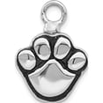 thumbnail image 1 of Sterling Silver Rhodium-Plated Enameled Paw Ash Holder Bottle Pendant (16.15 X 16.8) Made In Thailand qp5318, 1 of 5