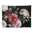 thumbnail image 5 of WYYP Wall Tapestry Pink Leaf Red Carnations Black Peony Drawn Poppy Roses Flower Retro Buds Leaves Pattern Watercolor Tapestry Wall Hanging Room Decor for Bedroom  40x30inch, 5 of 6