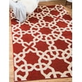 thumbnail image 2 of Unique Loom Trellis Geometric Modern Area Rugs, Red, 2 of 4