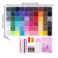 thumbnail image 1 of Colorful DIY Resin Rhinestone Kit – 40000pc Bedazzling Kit Rhinestones, 60 Colors Resin Jelly Rhinestones for Bedazzling, Multicolor 3mm Flatback Gems for Nail Art & Diamond Art with B7000 Glue, 1 of 3