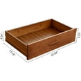 thumbnail image 3 of Maydear Bamboo 5-Drawer Chest, Dresser Chest with Drawers, Ideal for Bedroom, Living Room, Entryway - Walnut, 3 of 7