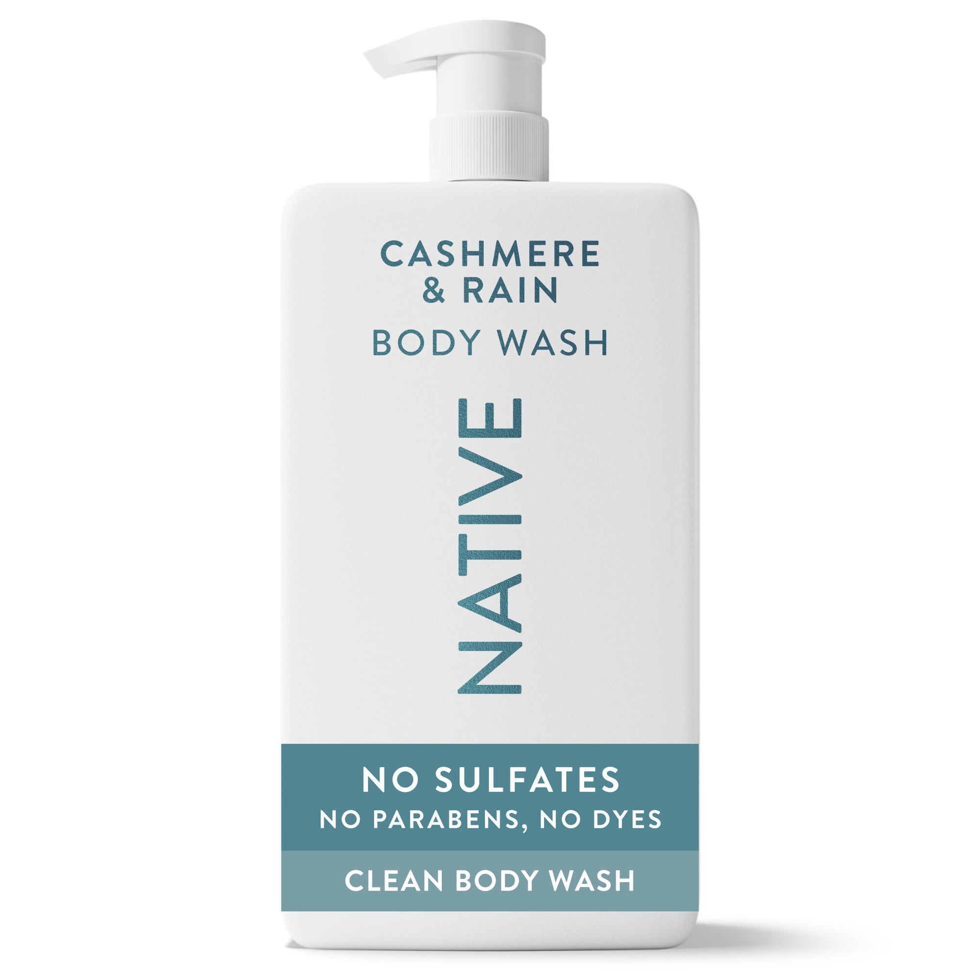 Native Body Wash, Sulfate Free, for Women & Men, Cashmere & Rain, 36 fl oz