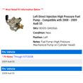 thumbnail image 2 of Left Direct Injection High Pressure Fuel Pump - Compatible with 2008 - 2009 Audi S5, 2 of 2