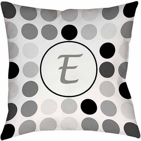 Idg Dots Monogram Grey Decorative Pillows Walmart Com