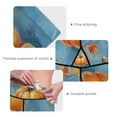 thumbnail image 5 of Ckdifva Pumpkins and Blue Yoga Pants with Pockets for Women Workout Athletic Yoga Leggings, 5 of 7