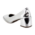 thumbnail image 3 of Aerosoles Alae Women's Heels Silver Mirror Metallic Faux Leather Size 10 M, 3 of 8