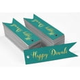 thumbnail image 2 of Inkdotpot Pack Of 50 Happy Diwali Favor Paper Tags Craft Real Gold Foil Hang Tags, 2 of 6