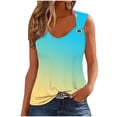 thumbnail image 2 of Puntoco Camisolas ajustadas para mujer, camiseta sin mangas con estampado de moda para mujer, blusa informal sin mangas, 2 of 4