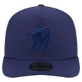 thumbnail image 2 of Men's New Era Navy Miami Marlins Color Pack A-Frame 59FIFTY Fitted Hat, 2 of 5