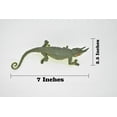 thumbnail image 4 of Chameleon, Horned, Lizard, Reptile, Very Realistic Rubber Figure, Model, Hand Painted Figurines, 7" RI16 B259, 4 of 7
