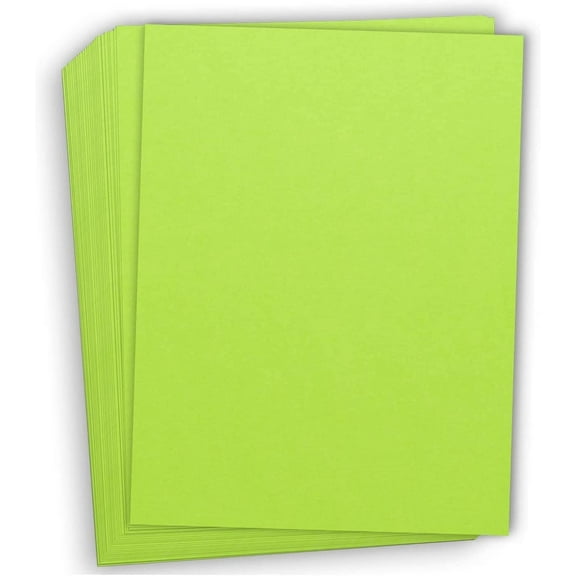 Hamilco Colored Cardstock Paper 11" x 17" Pear Green Color Card Stock Paper 50 Pack