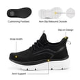 thumbnail image 4 of FitVille-Zapatillas de correr para hombre, zapatos ligeros con suela gruesa, amortiguación, soporte para ARCO, anchos, 4 of 5