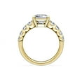 thumbnail image 2 of 1.70 T.C.W Brilliant Emerald Cut Natural Diamond Wonderful Solitiare with Accents Engagement Ring for Women Solid 14K Yellow Gold Size 3, 2 of 8
