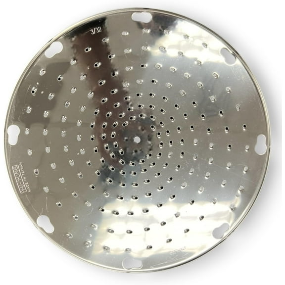 ALFA VS-12SD-3/32 Stainless Steel Grading Disk Replacement for Commercial Kitchen Shredders | 9.25" Diameter - 3/32" Grating Holes | Replacement for GS-12 and VS-9 Graters and Shredders