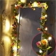 thumbnail image 3 of Kabnic Outdoor Led Strip Lights Rose Lantern String Led Strip Lantern String Wedding Birthday Decoration 2.2 Meters, 3 of 5