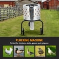 thumbnail image 7 of 20 Inch Chicken Plucker Machine, 550W Efficient Commercial Chicken Plucker, Poultry Plucking with 106 Soft Fingers, Suitable for Chickens, Ducks, Pigeons and Other Poultry, 7 of 7