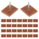 thumbnail image 4 of Muebles de plástico rectangulares de 30 piezas almohadillas de la pierna de la pierna que no se deslizan los pies de los pies de los pies fácil, 4 of 8