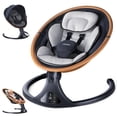 thumbnail image 1 of Columpio eléctrico Baby Swing Larex para bebés con mando a distancia, color gris, 1 of 7