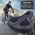 thumbnail image 2 of Cómodo y ancho Big Bum Bike Bicicleta Gel Cruiser Asiento de sillín con almohadilla suave extra deportivo Adecuado para cualquier tipo de bicicleta… (PC 1), 2 of 5
