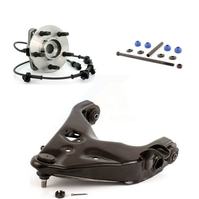 Transit Auto Front Right Hub Bearing Assembly Suspension Lower Control Arm with Ball Joint and Sway Bar Stabilizer Link Kit for Car Ford Ranger Mazda B4000 B3000 K7T-101610