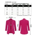 thumbnail image 5 of Blazer for Women Open Front Cardigan Jacket 3/4 Sleeve Lightweight Work Casual Blazer, 5 of 5