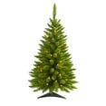 thumbnail image 3 of 3ft. Providence Pine Artificial Christmas Tree in Metal Planter with 50 Warm White Lights and 143 Bendable Branches, 3 of 12