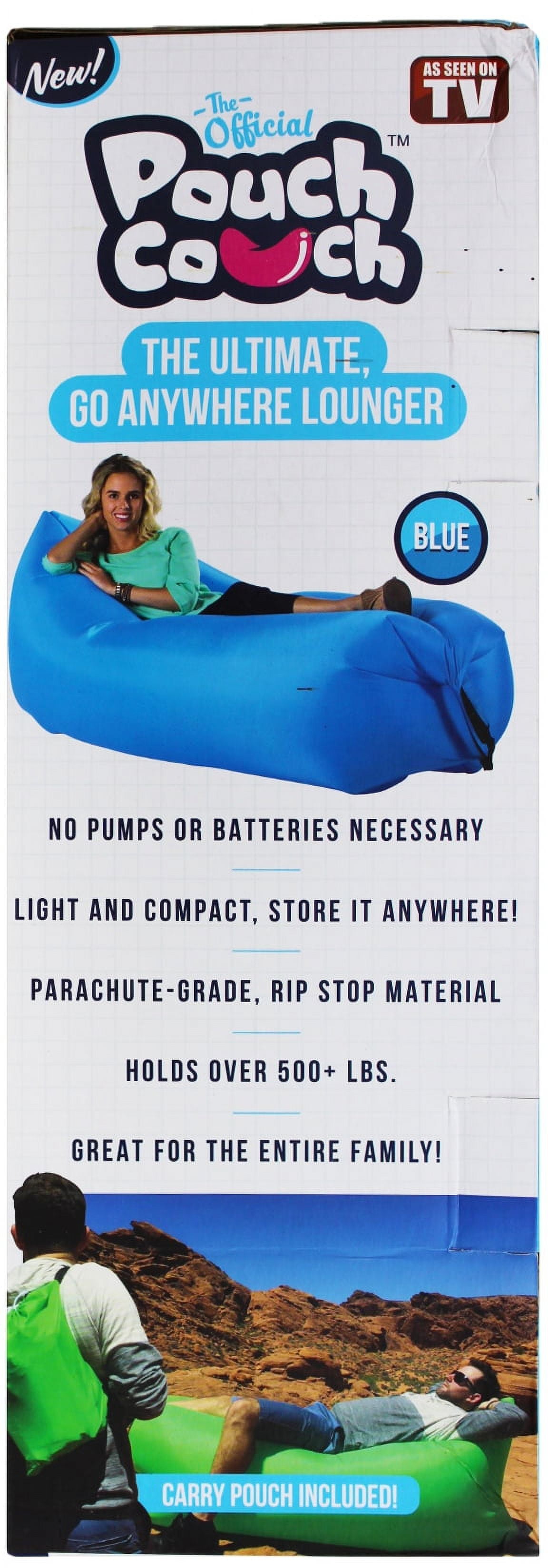 Pouch Couch Outdoor Inflateable Seating Cushion, Blue