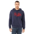 thumbnail image 2 of Daxton Adult Unisex Pullover USA Cities State Script Hoodie Fleece Sweatshirt, Boston Navy Red, L, 2 of 2