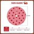thumbnail image 2 of Rateoe Strawberries Pattern Christmas Tree Skirt with Ties , Christmas Tree Decorations, Farmhouse Christmas Decor Xmas Holiday Decorations-30", 2 of 6