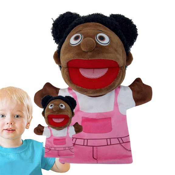 JoyMagic Interactive Hand Puppets for Kids & Teens with Removable Mouth - Soft Family Role-Play Toys for Toddlers, Safe Spiky Grip Design