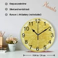 thumbnail image 2 of 10 Inch Lemon Round Wall Clock Fruit Lemon Silent Non Ticking Wall Clocks Battery Operated for Home Office School Decor, 2 of 5