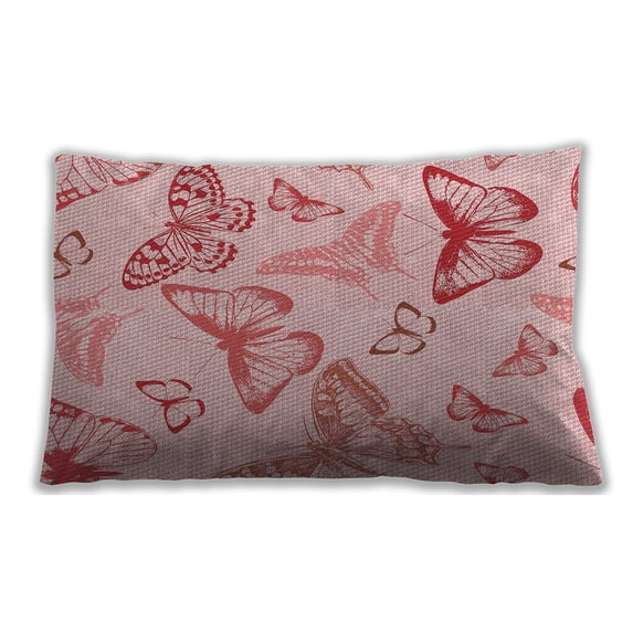 Ahgly Company Outdoor Rectangular Contemporary Lumbar Throw Pillow, 13 inch by 19 inch