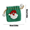 thumbnail image 2 of RKSTN Knitted Drawstring Pouch Christmas Day Apples Bag Sweet Handiwork Knitting Bag Weaver Wool Crochet Drawstring Bag Mini Storage Pocket, 2 of 5