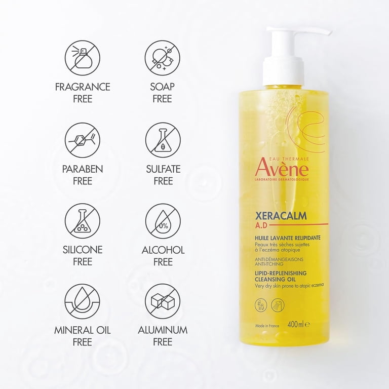 Avene XeraCalm A.D Lipid-Replenishing Cleansing Oil, 25.3 fl oz