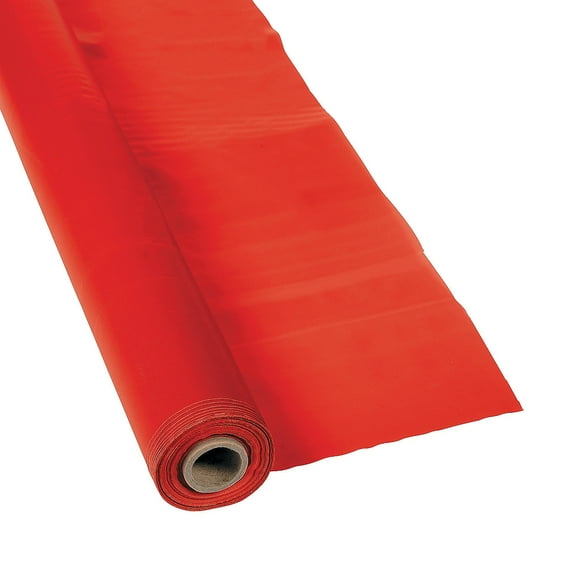Red Roll Tablecloth(40" X 250') - Party Supplies - 1 Piece