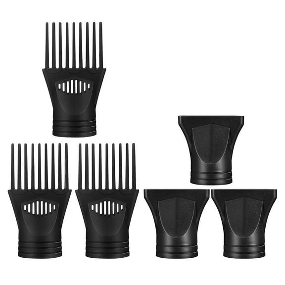 QIFULL 1Set Creative Black Nylon Hair Dryer Nozzle Attachment for Reliable Styling