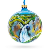Yellowstone National Park, Wyoming Glass Ball Christmas Ornament 4 Inches