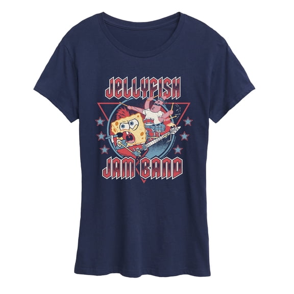 SpongeBob SquarePants - Jellyfish Jam Band - Women's Short Sleeve Graphic T-Shirt
