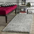 thumbnail image 2 of SAFAVIEH Indie Balfour Solid Polyester Shag Area Rug, Grey, 6'7" x 9'2", 2 of 6