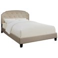 thumbnail image 1 of Home Fare Tufted Upholstered Bed in Beige Linen Fabric, 1 of 8