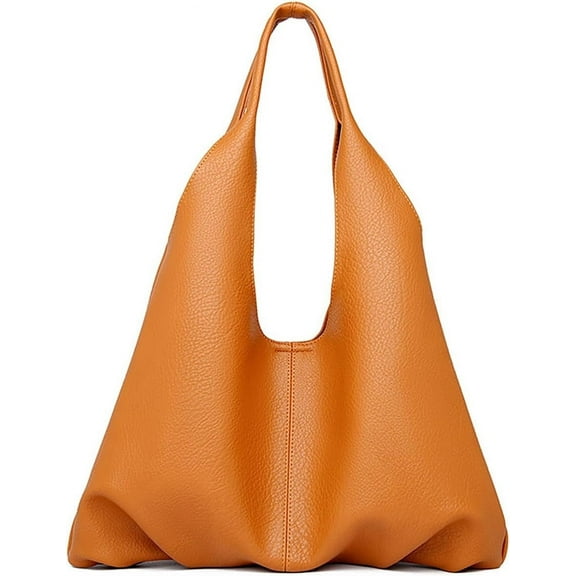 JUYGO Soft Vegan Leather Shoulder Bag for Women Fashion Purse Large Dumpling Totes Handbag 2pcs Set Top Handle Satchel