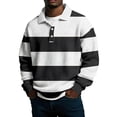 thumbnail image 1 of Mens Manga Larga Vintage de Moda Impresión Casual Color Sólido Botón Turndown Collar Camisa para el Verano Al Aire Libre, 1 of 5