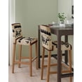 thumbnail image 2 of Brown Black Bear Bar Stool Covers Set of 6, Farmhouse Cabin Forest Vintage Stretch Washable Bar Chair Covers with Backs, Removable Pub Counter Height Chair Cover for Kitchen Dining Room Cafe, 2 of 7