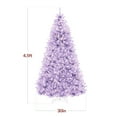 thumbnail image 2 of Best Choice Products 4.5ft Pre-Lit Lavender Christmas Tree, Artificial Holiday Decoration w/ 175 Lights, 2 of 9