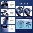 thumbnail image 5 of Portable Personal Fan,Mini Handheld Fan,Hanging Neck Fan 90 Adjustable USB Rechargeable Quiet Personal Fan with Power, 5 of 5