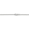 thumbnail image 4 of 14K White Gold necklace Cable chain Pendant 18 in 1.6 mm, 4 of 5