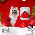 thumbnail image 3 of Disfraz navideño para gato suéter que no se desvanece vestido cálido para gato suministros suaves para mascotas (cinturón M) JShteea Libre de BPA, 3 of 9